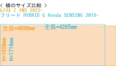 #bZ4X Z 4WD 2022- + フリード HYBRID G Honda SENSING 2016-
